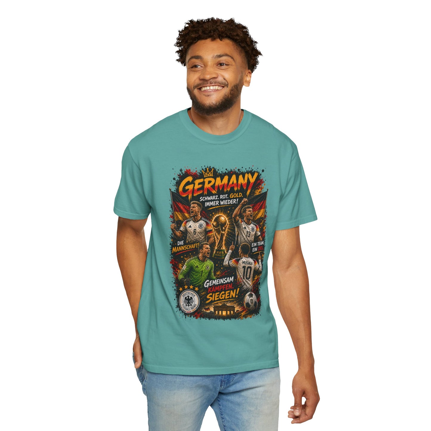 Germany Soccer Players Poster T-Shirt | World Cup Football Team Tee