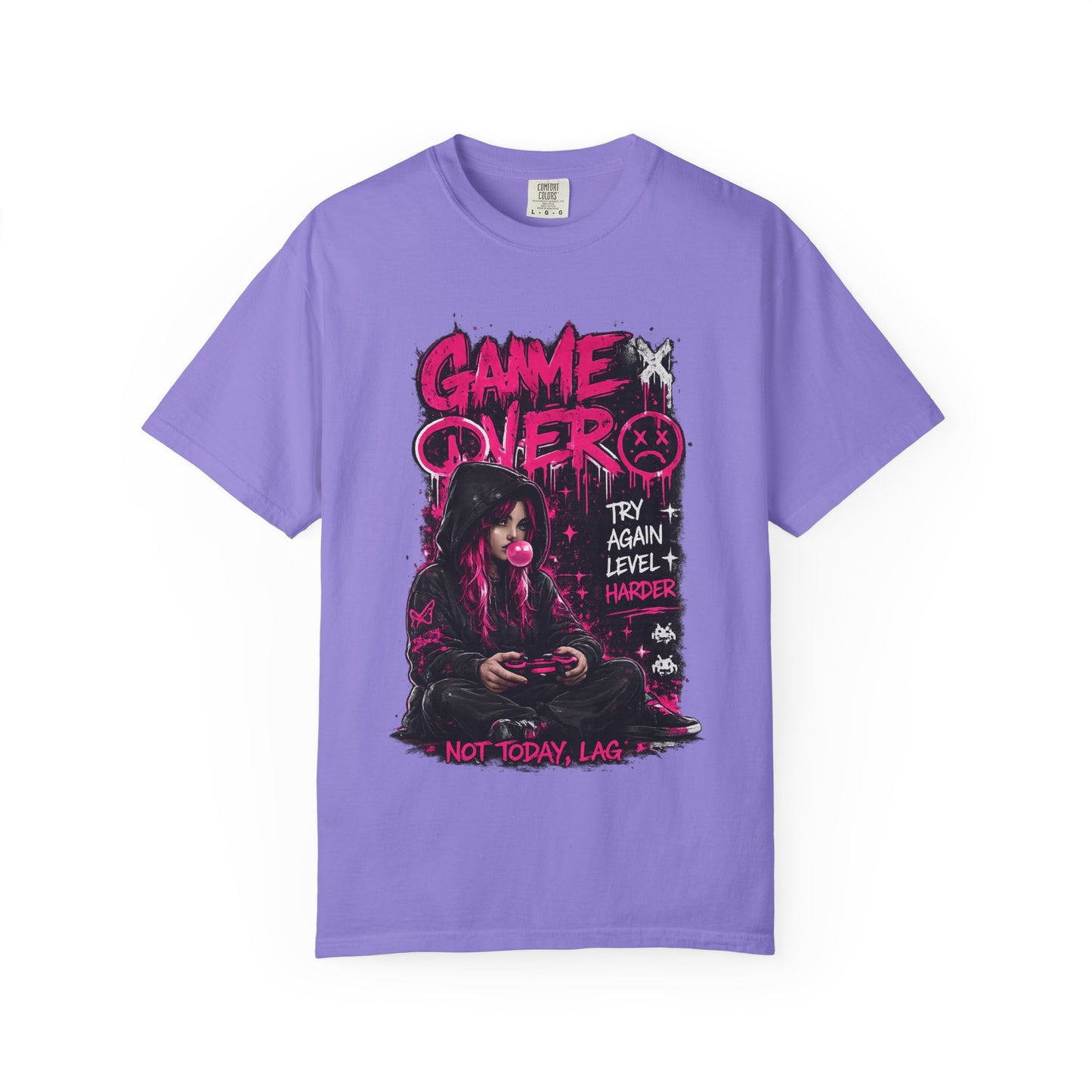 Game Over Graphic T-Shirt — 'Not Today, Lag' Gamer Tee