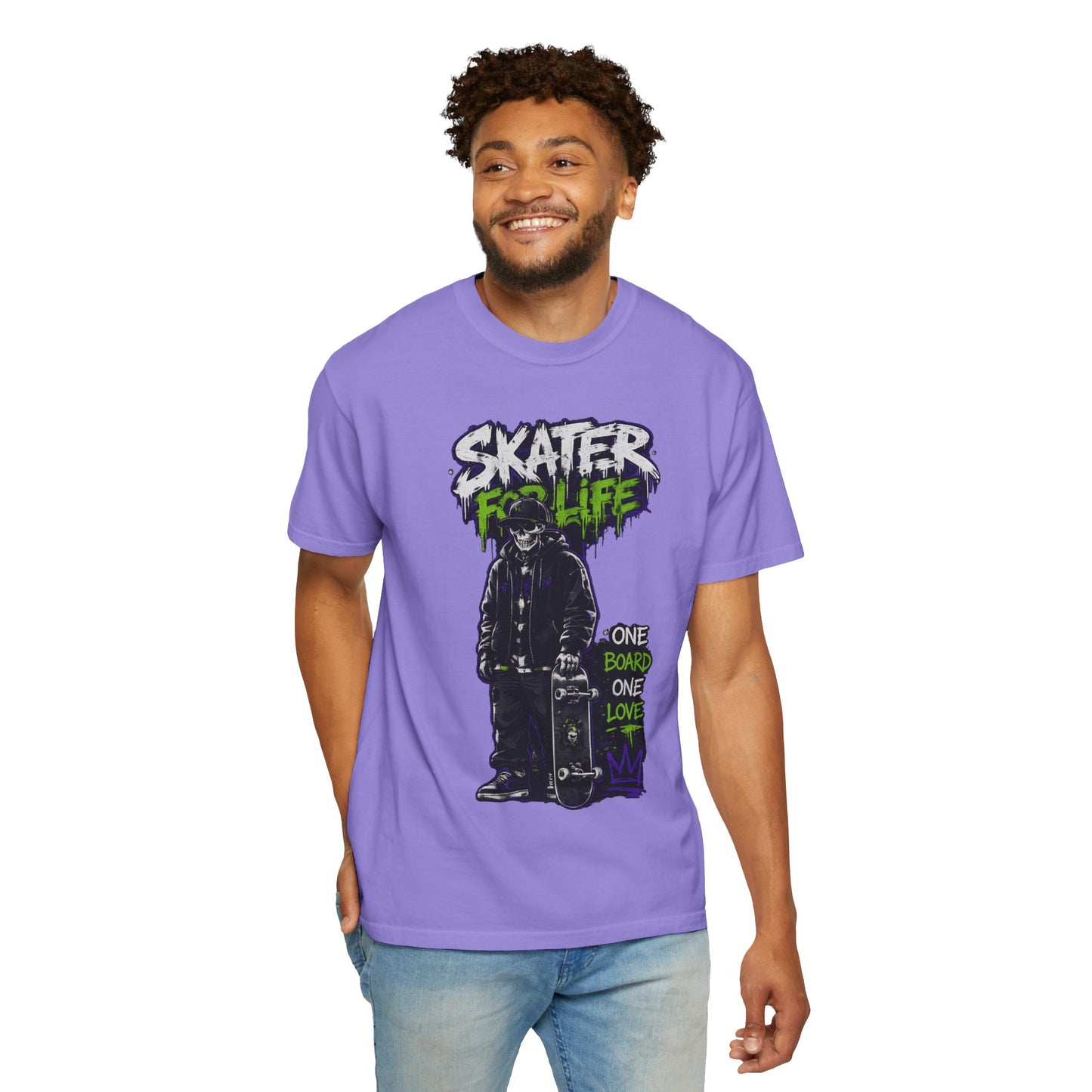 Skater for Life T-Shirt — One Board One Love Skateboard Graphic Tee