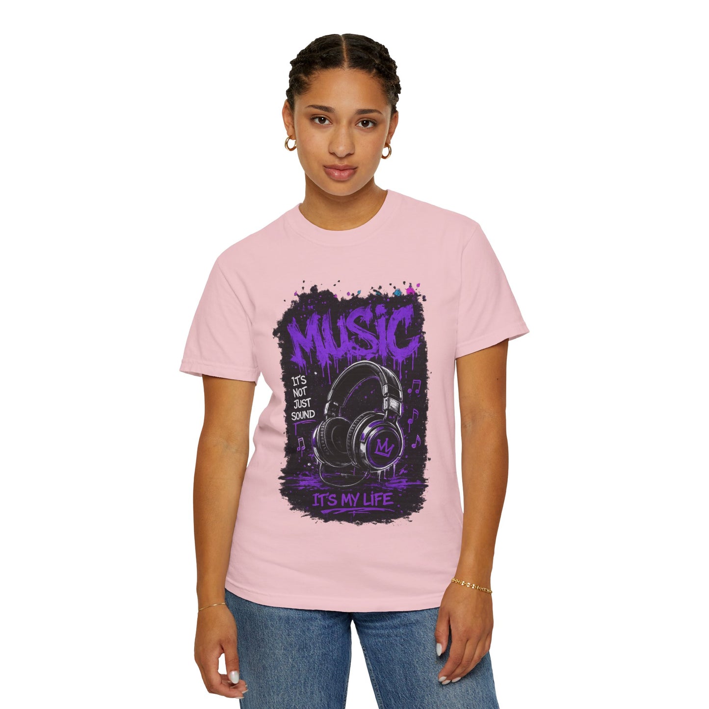 Music Is My Life T-Shirt — Headphones Graphic Tee