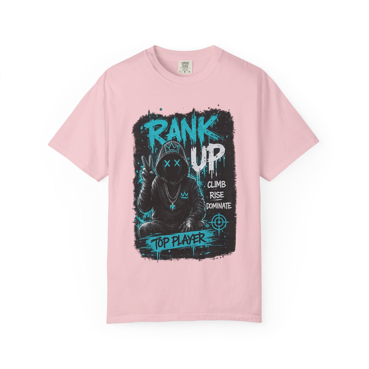 Rank Up Gaming T-Shirt — "Top Player" Gamer Graphic Tee