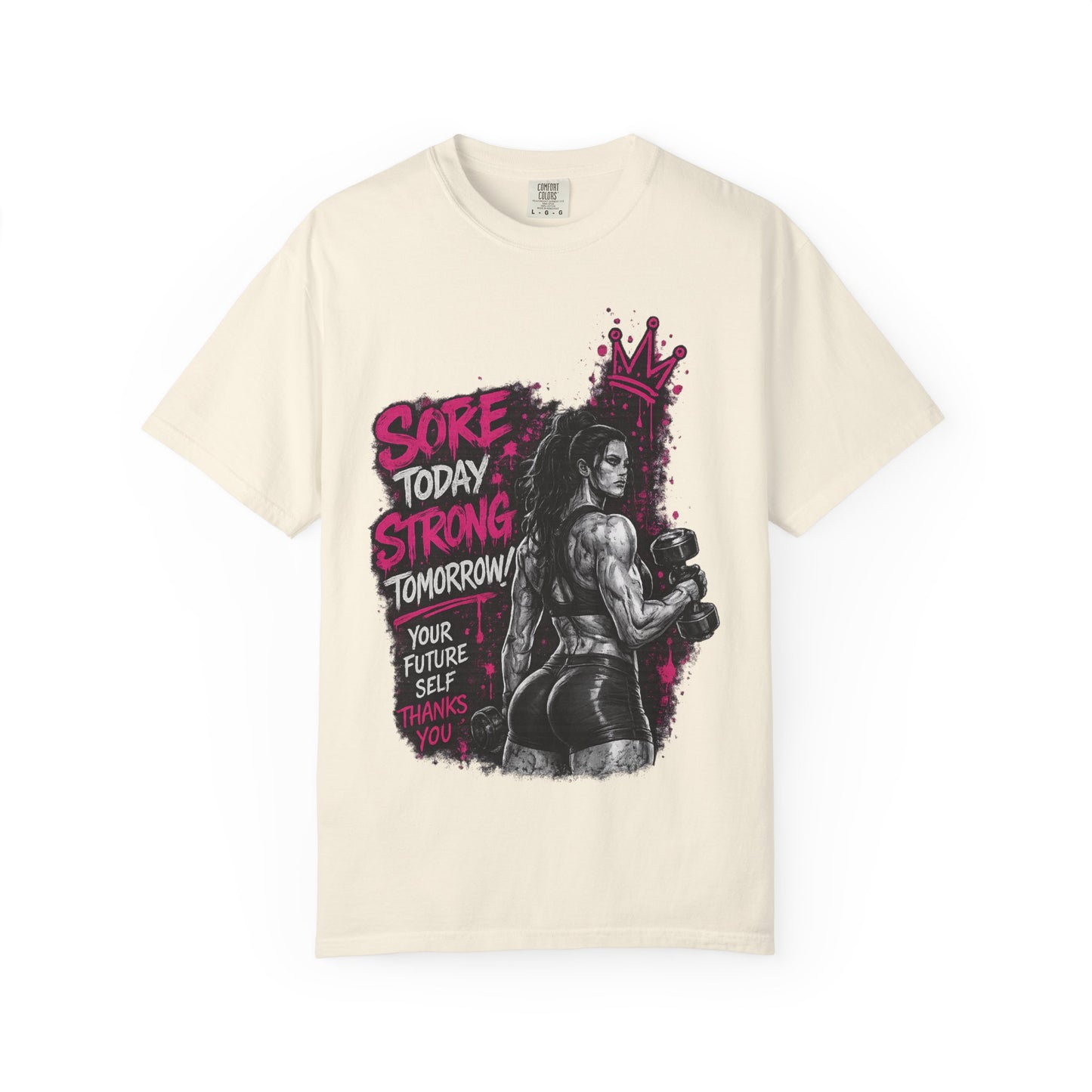 Motivational Boxing T-Shirt — "Sore Today, Strong Tomorrow" Gym Tee