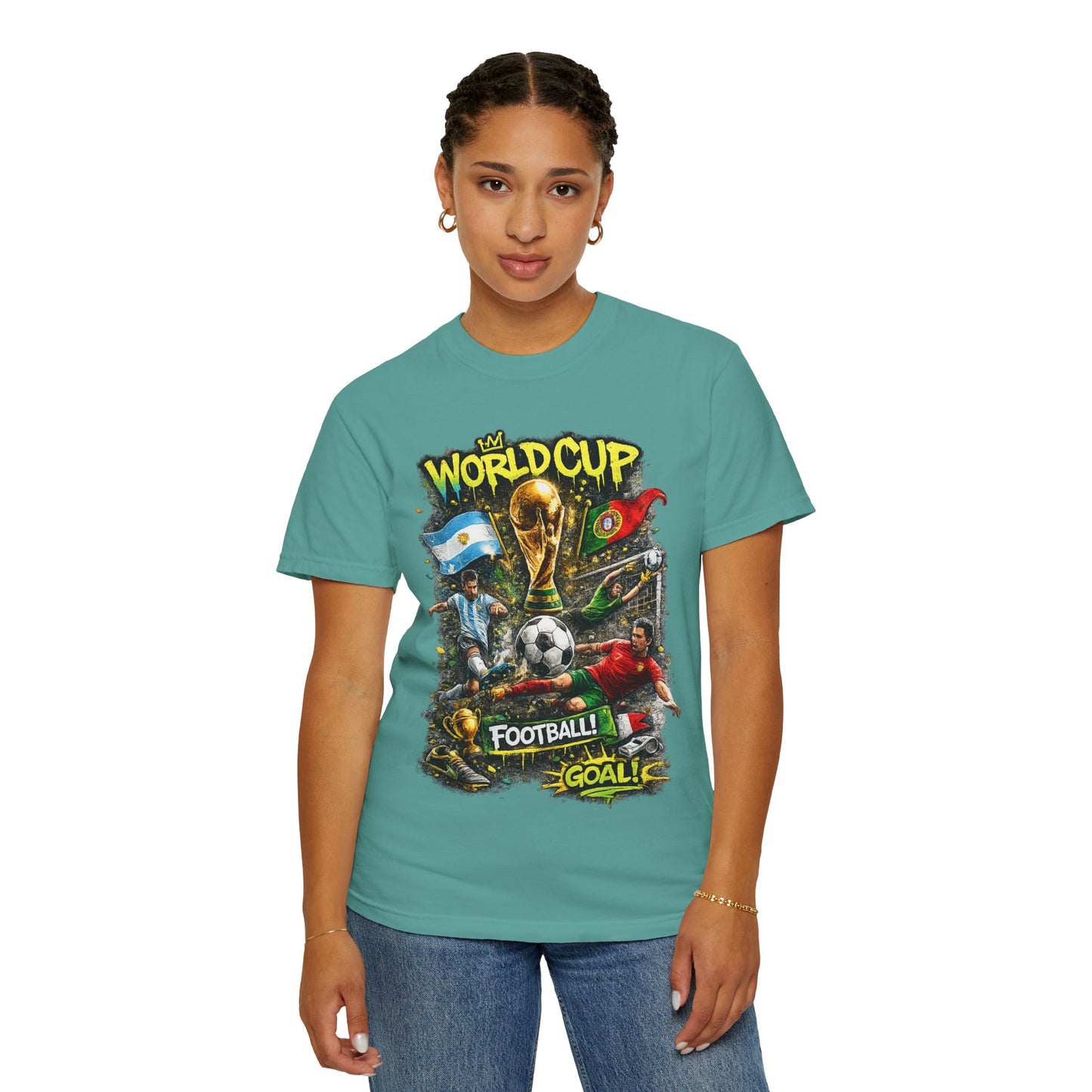 World Cup Soccer Players T-Shirt | Football Goal Graphic Tee