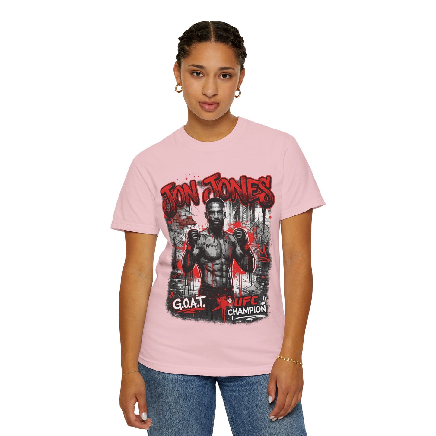Boxing Champion Graphic T-Shirt — 'G.O.A.T. UFC Champion' Streetwear Tee