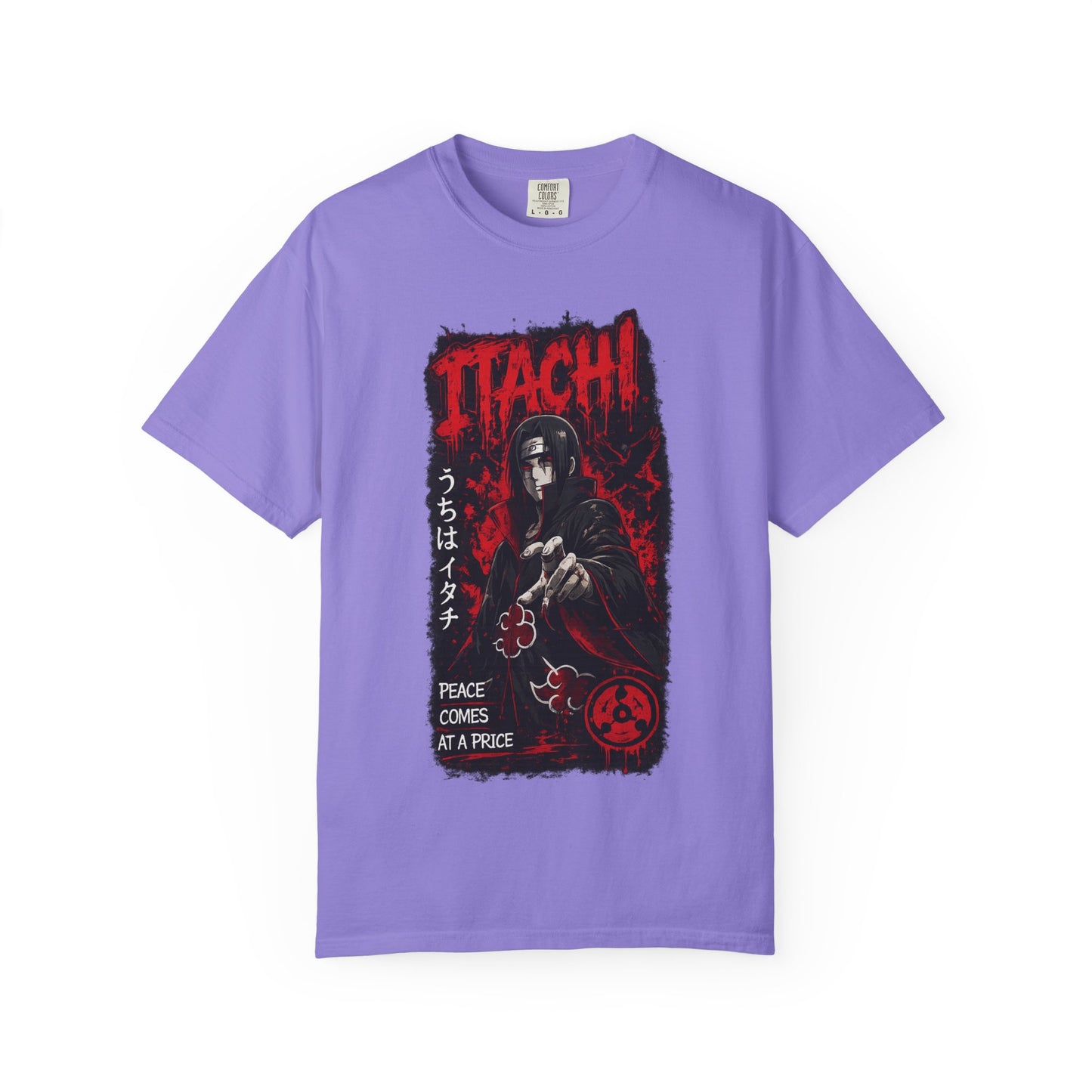 Itachi Graphic T-Shirt — Anime Villain Illustration "Peace Comes at a Price"