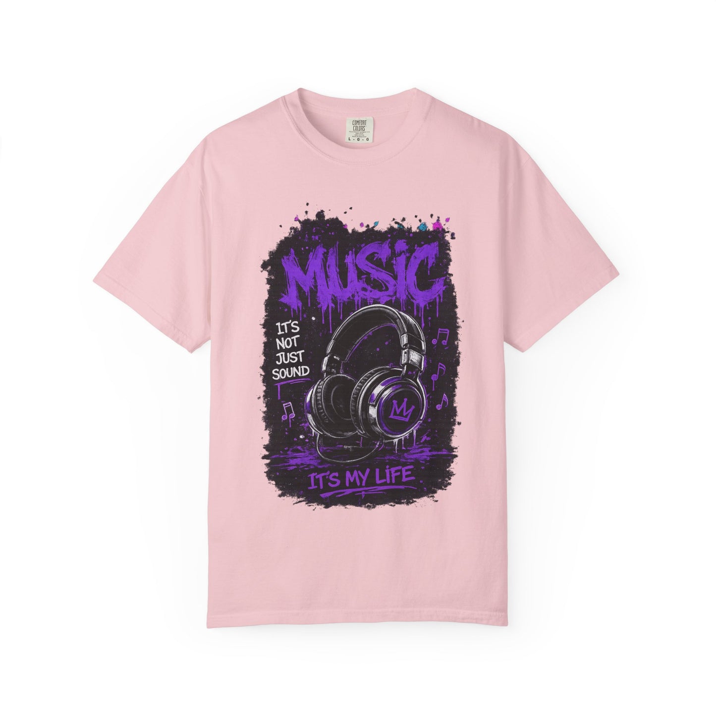 Music Is My Life T-Shirt — Headphones Graphic Tee