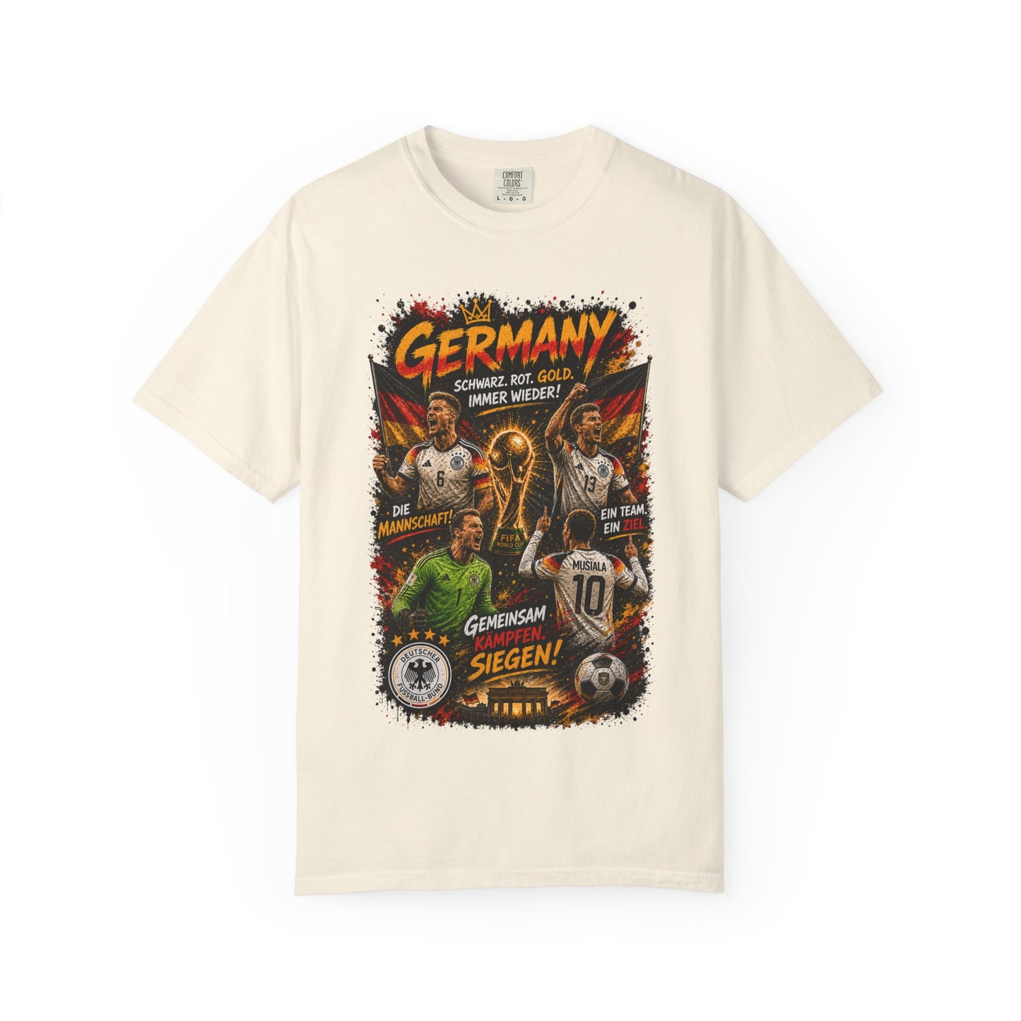 Germany Soccer Players Poster T-Shirt | World Cup Football Team Tee