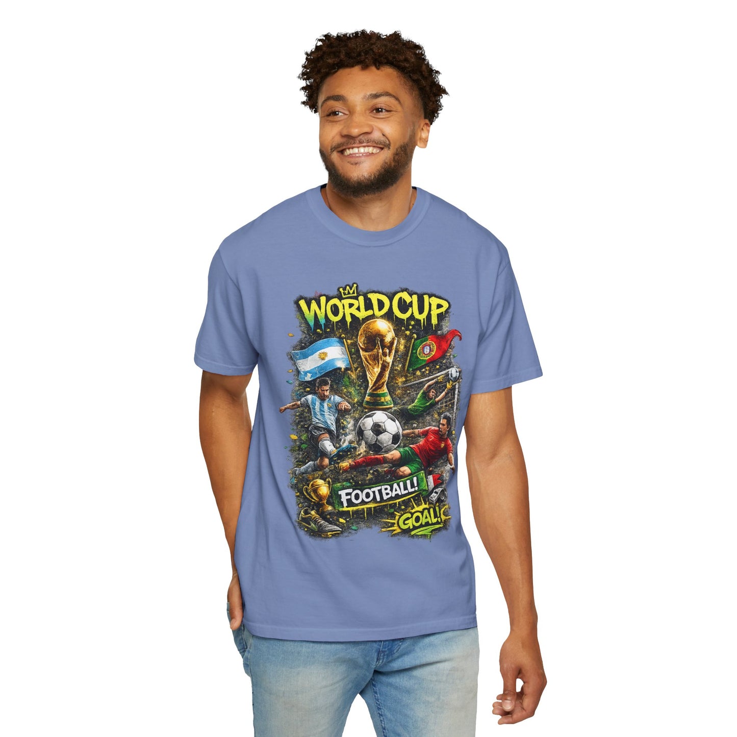 World Cup Soccer Players T-Shirt | Football Goal Graphic Tee