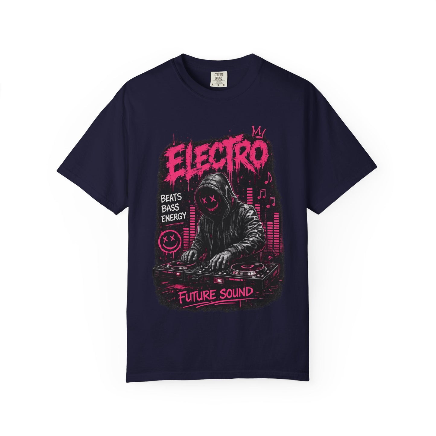 Electro DJ Graphic T-Shirt — "Future Sound" Music Neon Rave Tee