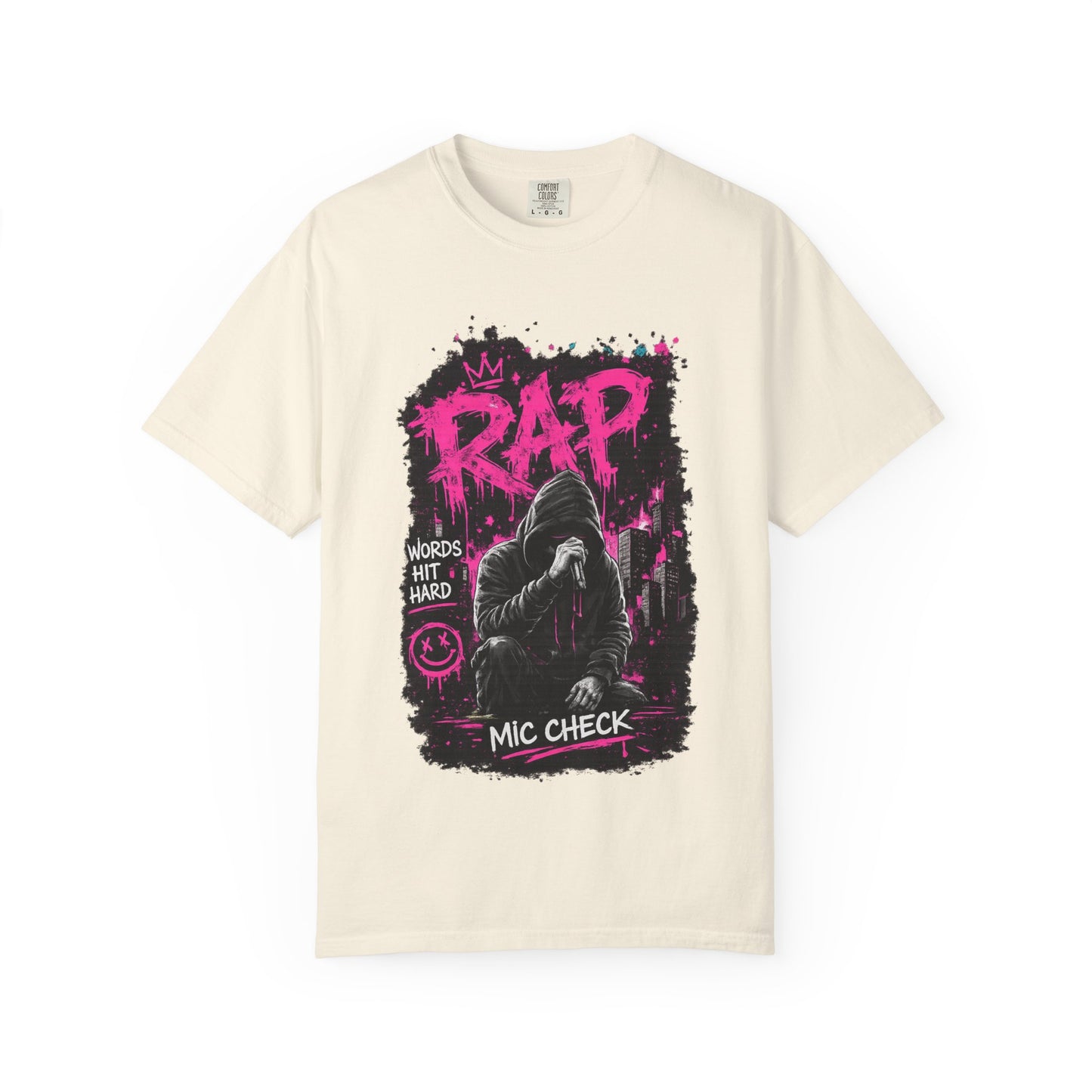 Rap Mic Check T-Shirt — Urban Hip-Hop Graphic Tee