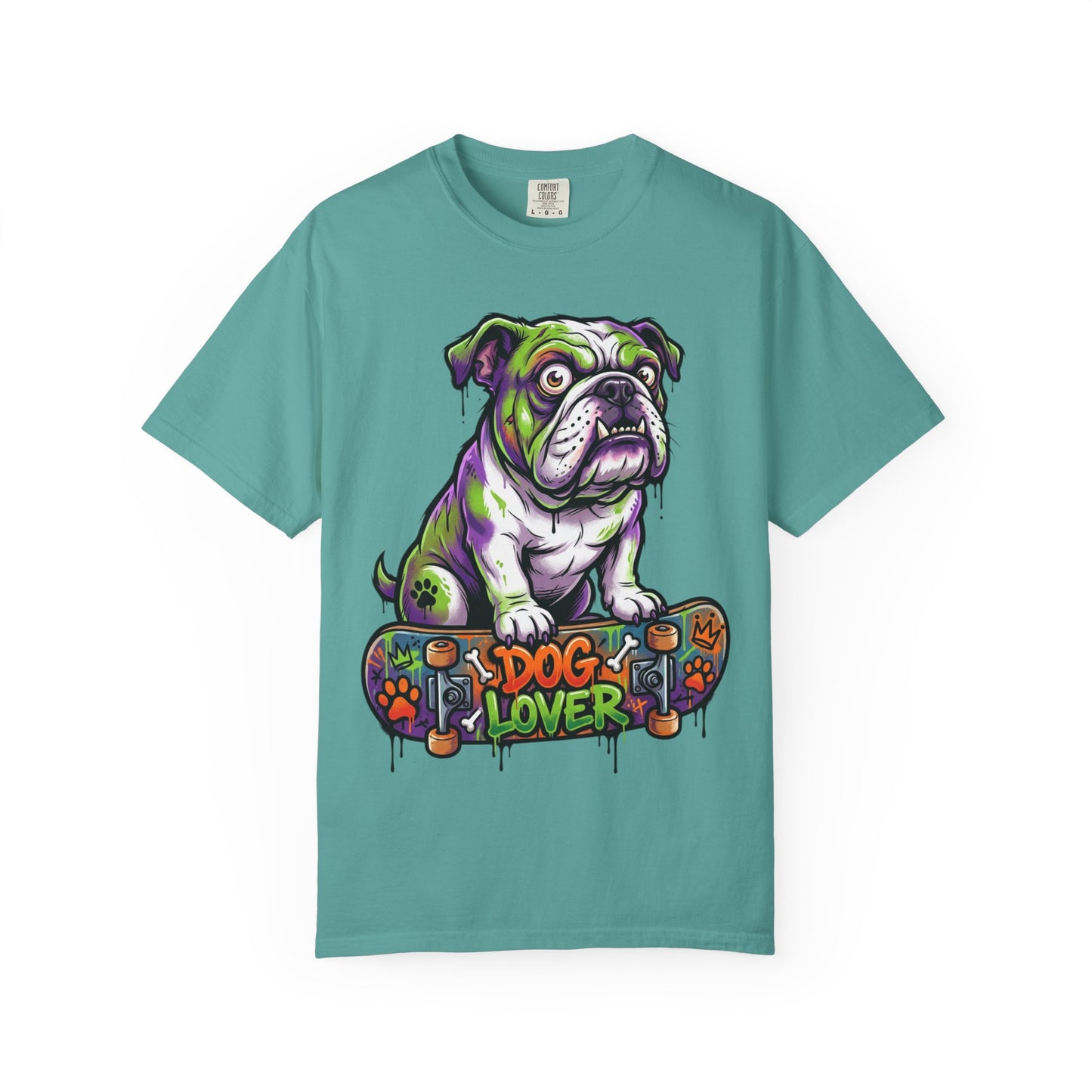Dog Lover Skateboard Bulldog T-Shirt