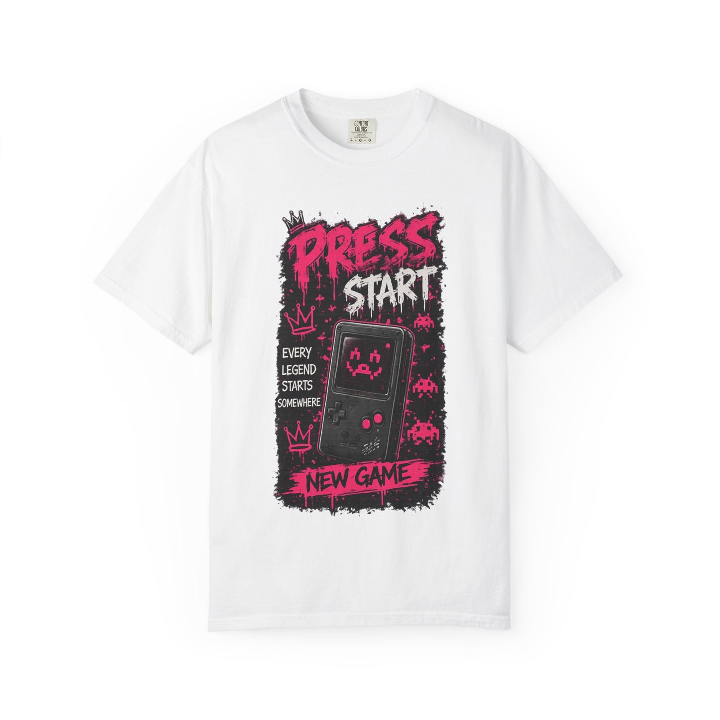 Press Start New Game T-Shirt — Retro Gamer Graphic Tee