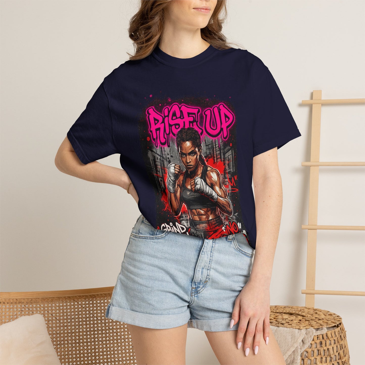 Rise Up UFC Graphic T-Shirt — 'Rise Up / No Fear' Motivational Streetwear