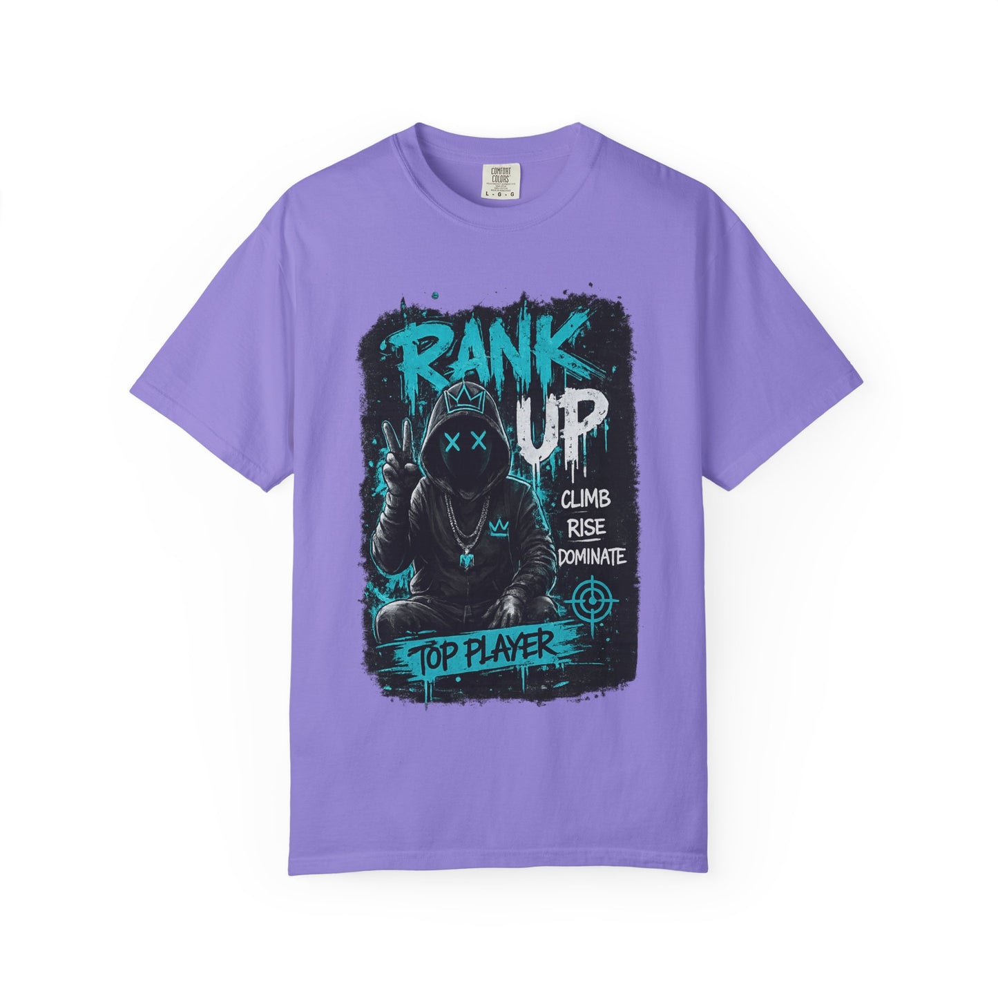 Rank Up Gaming T-Shirt — "Top Player" Gamer Graphic Tee