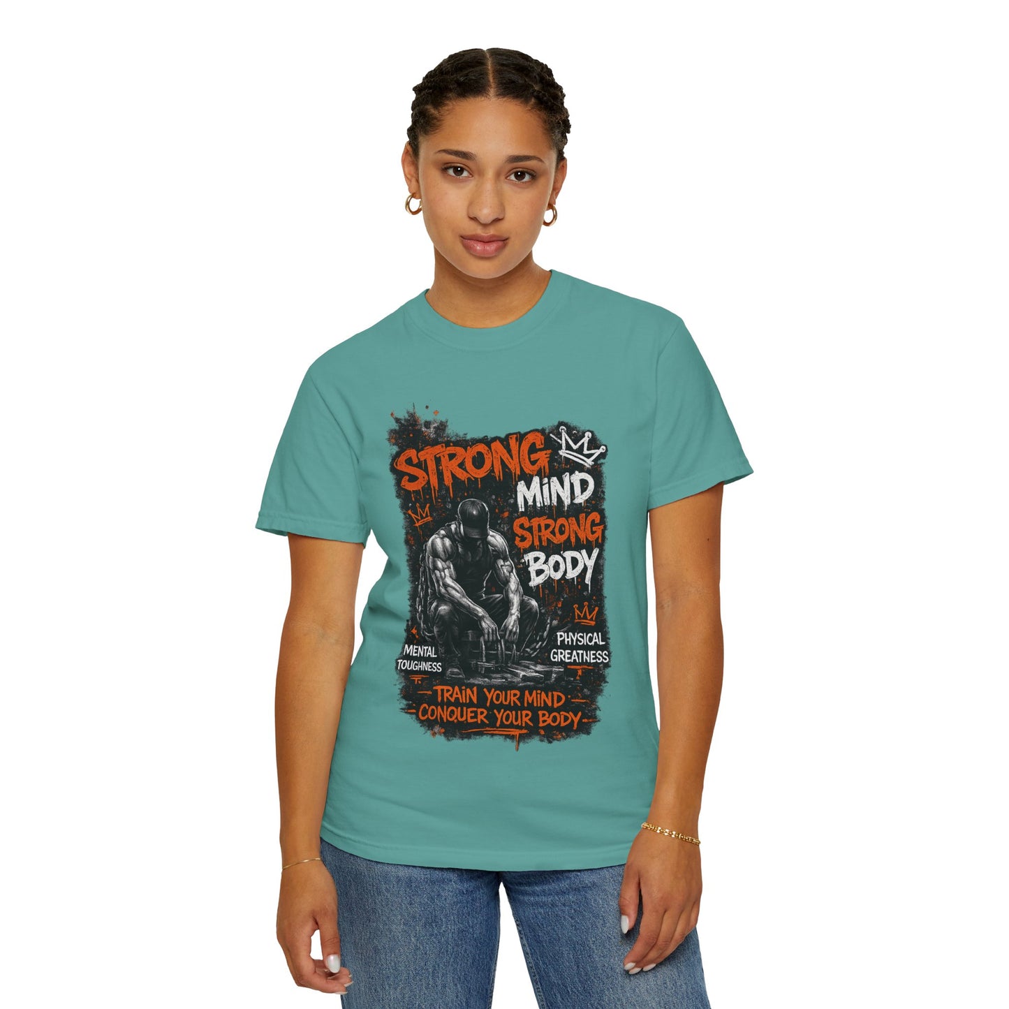 Strong Mind Strong Body T-Shirt – Train Your Mind, Conquer Your Body Gym Tee
