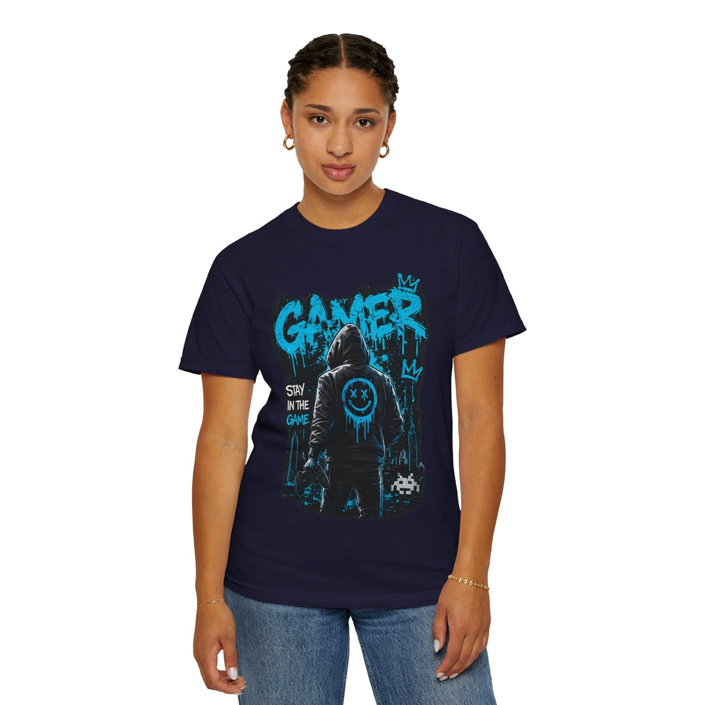 Gamer Streetwear T-Shirt – 'Stay in the Game' Graphic Tee