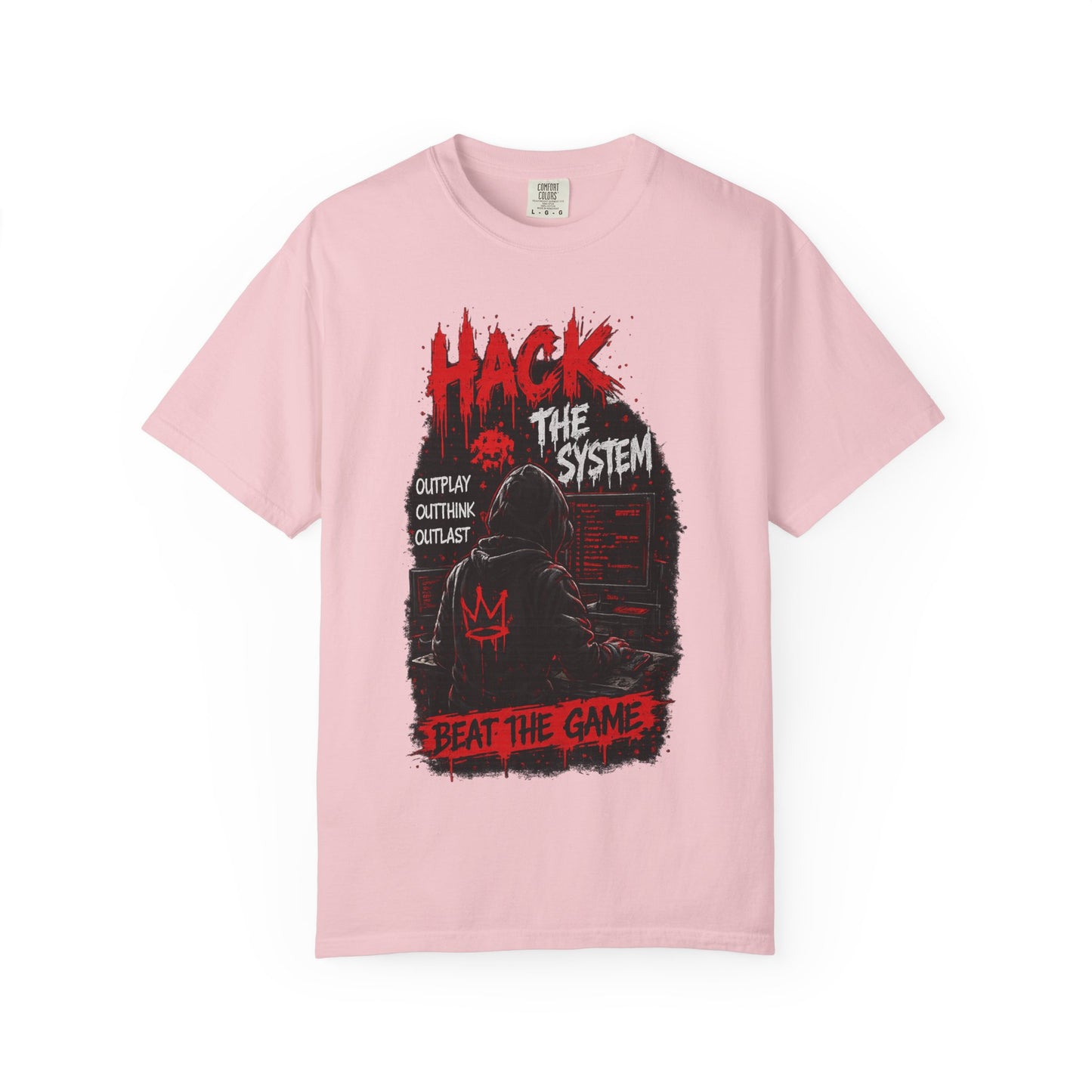 Hack the System T-Shirt — Beat the Game Hacker Graphic Tee