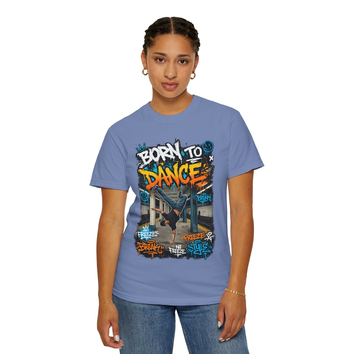 Born to Dance graffiti breakdance shirt | T-Shirt