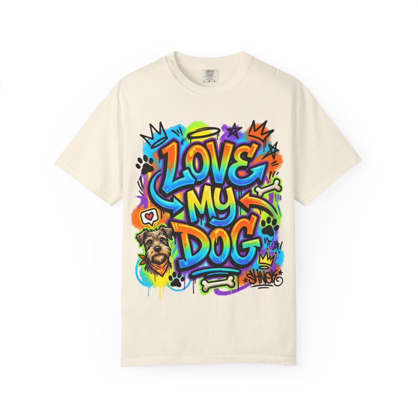 Love My Dog Graffiti T-Shirt