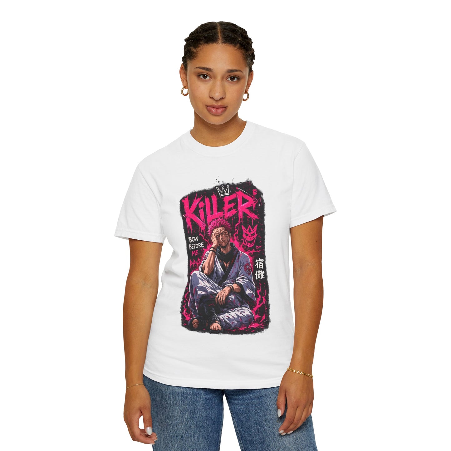 Killer Streetwear T-Shirt — 'Bow Before Me' Anime Graphic Tee