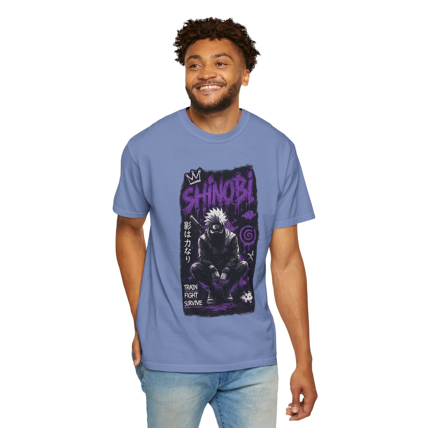 Shinobi Graphic T-Shirt — Ninja Anime Tee (Train Fight Survive)